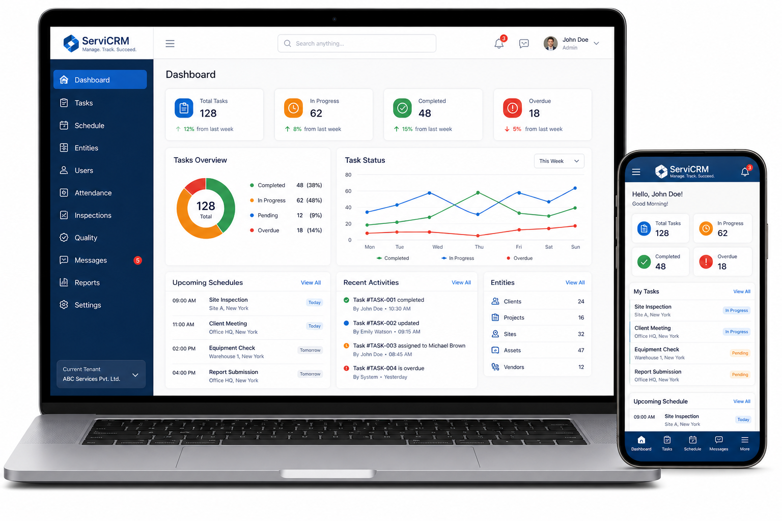 Customizable Service Based CRM
