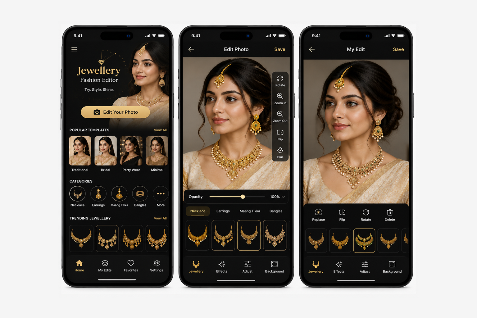 Jewellery Fashion Editing App