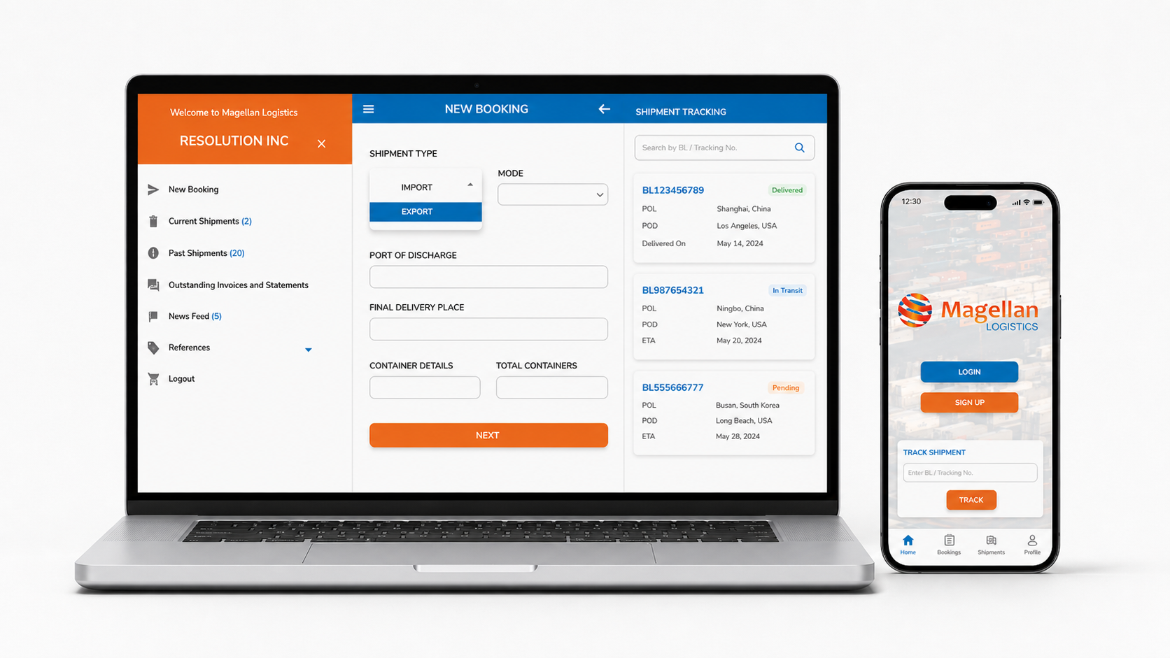 Ship Logistic Management App