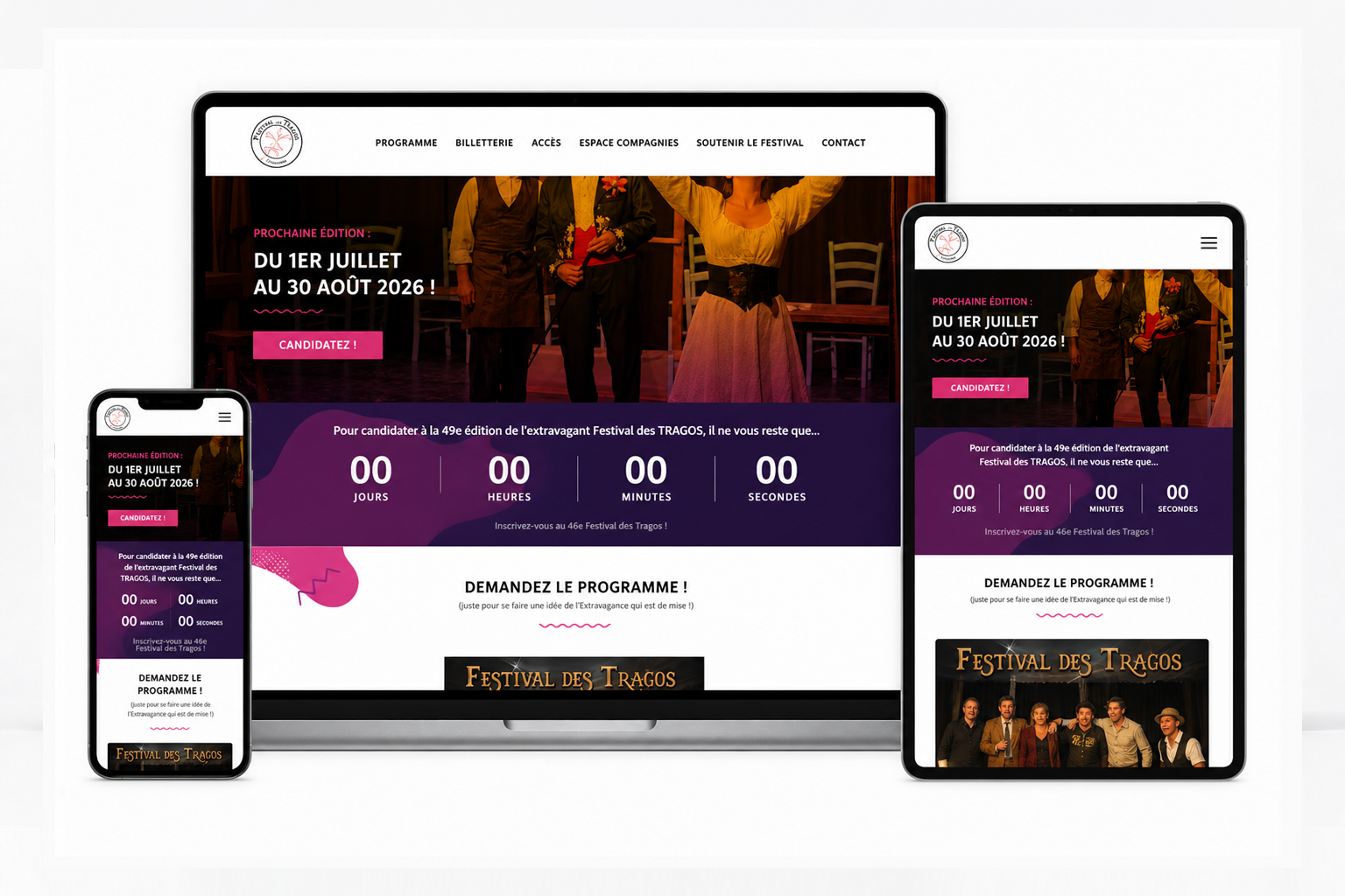Shows Management Website and Admin Dashboard