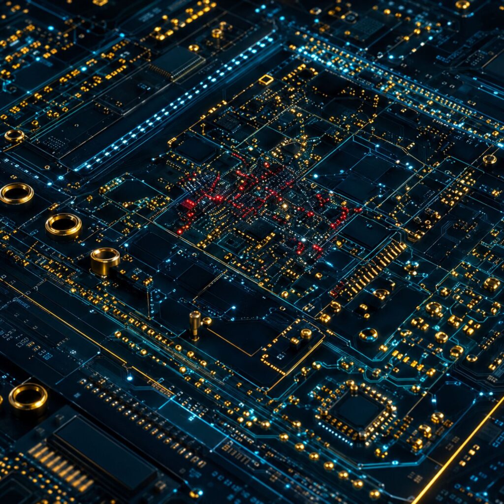hardware pcb design square clear