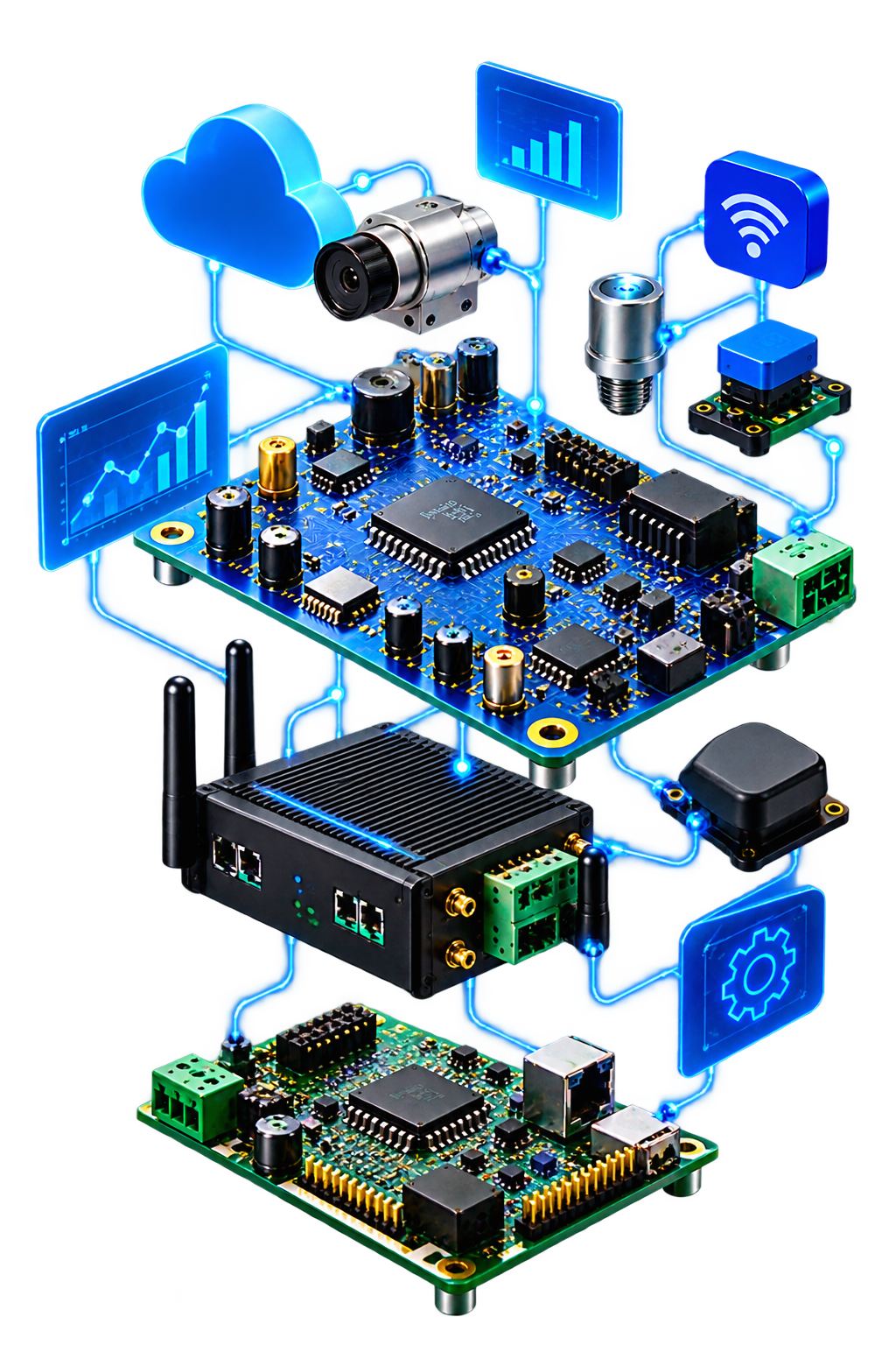 Exploded Industrial IoT Systems Diagram